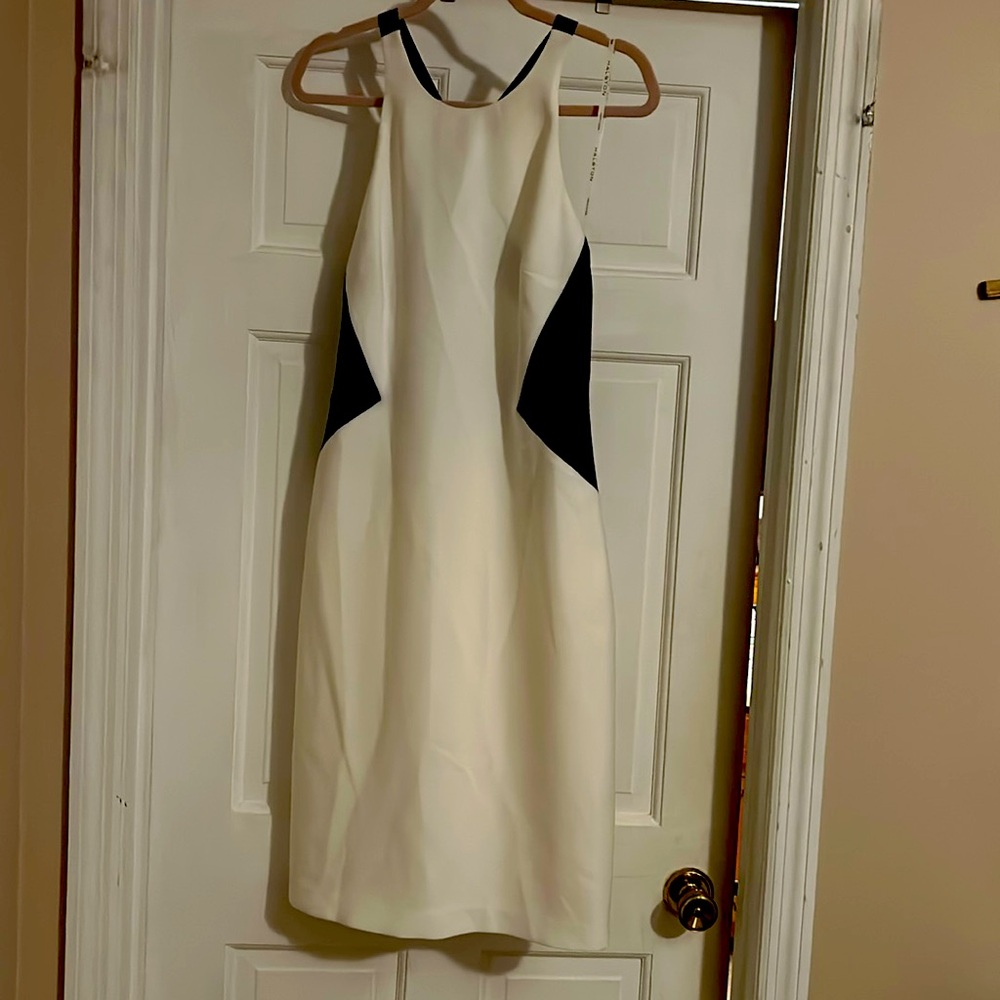 Women’s Halston dress size 14 black-and-white brand new with tags